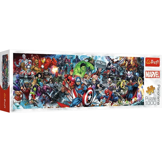 Puzzle 1000 panoramiczne Dołącz do uniwersum Marvela 29047