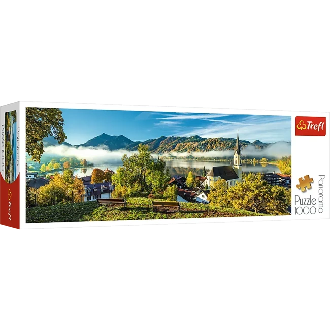 Puzzle 1000 panoramiczne Nad jeziorem Schliersee 29035