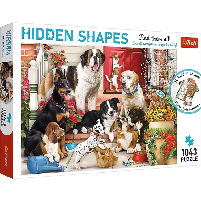 Puzzle 1043 Hidden Shapes Psia zabawa 10675