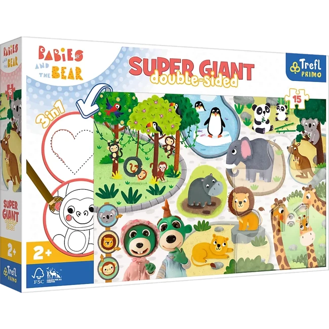 Puzzle 15 Super Giant Bobaski w ZOO 42000