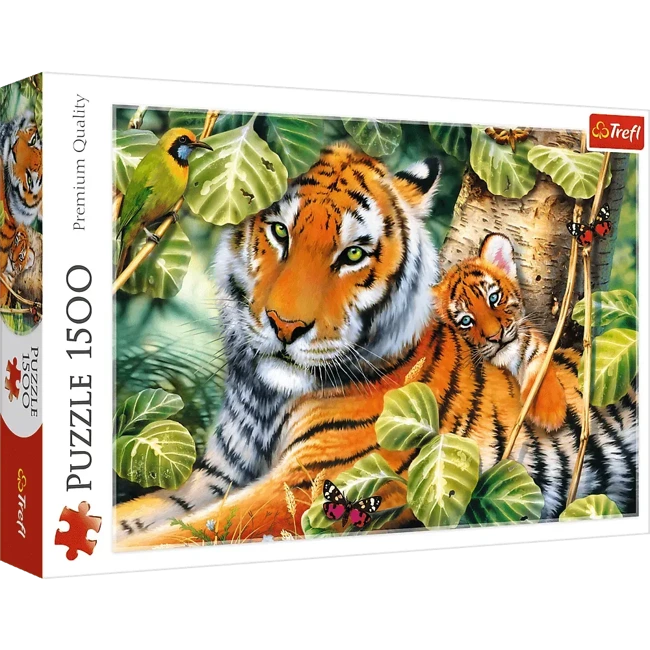 Puzzle 1500 Dwa tygrysy 26159