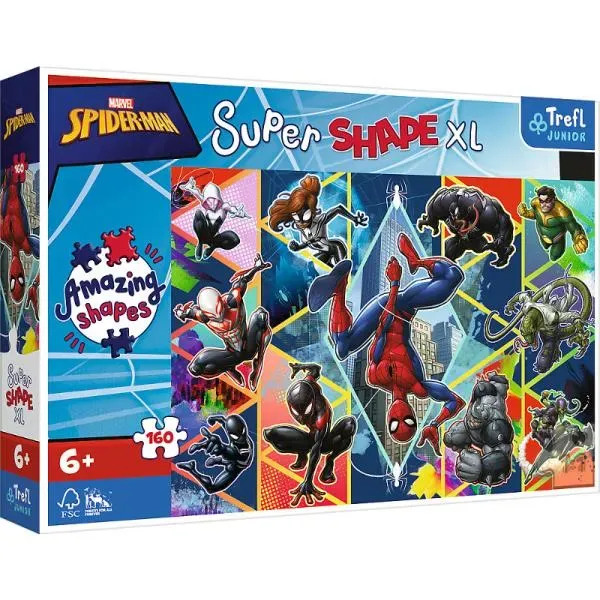 Puzzle 160 Super Shape XL Dołącz do Spidermana