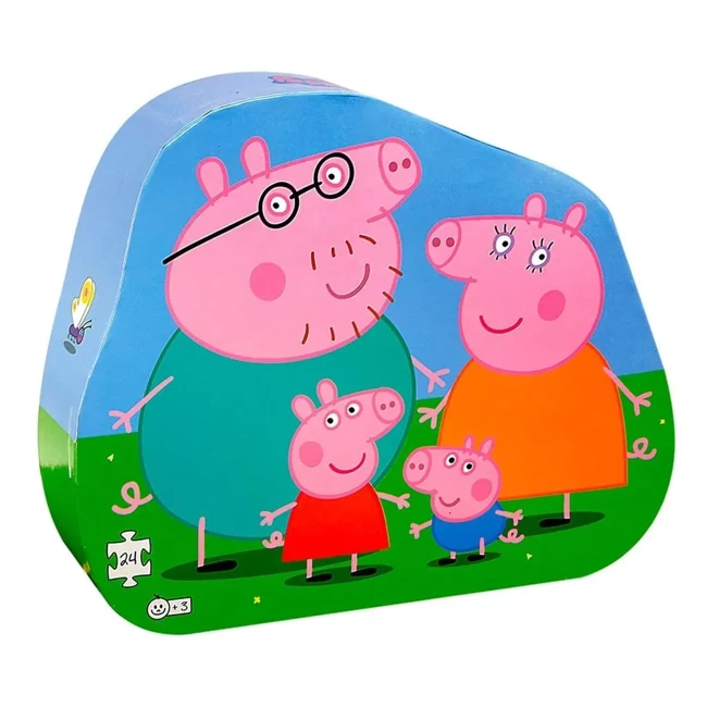 Puzzle 24 Świnka Peppa. Rodzina