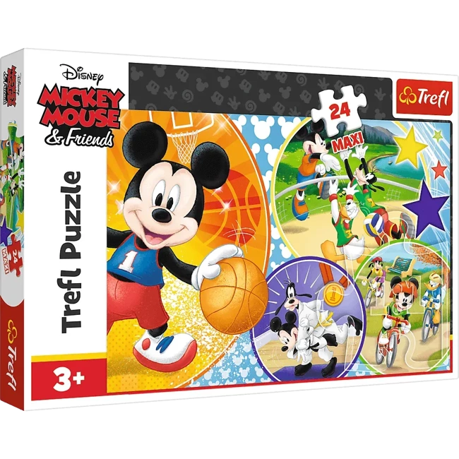 Puzzle 24 maxi Czas na sport myszki Miki 14291