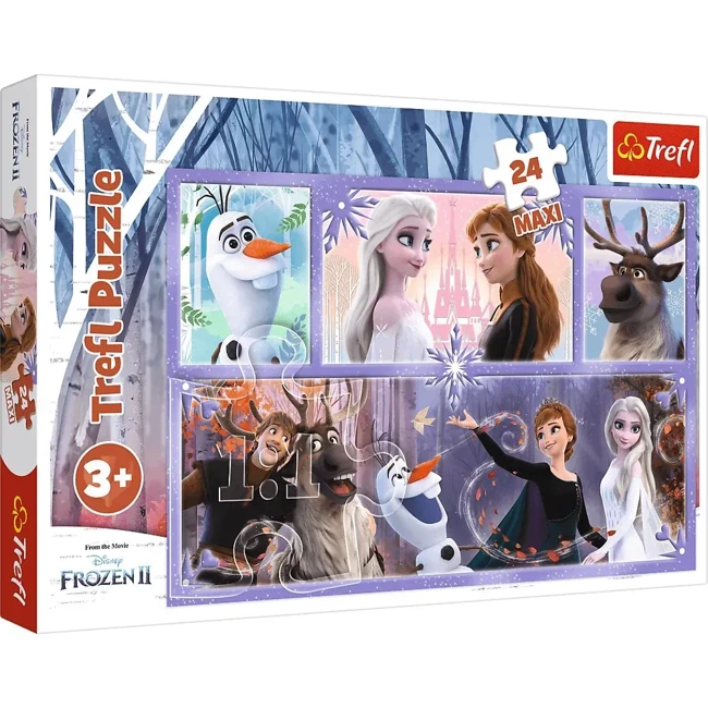 Puzzle 24 maxi Świat pełen magii Frozen 2 14345