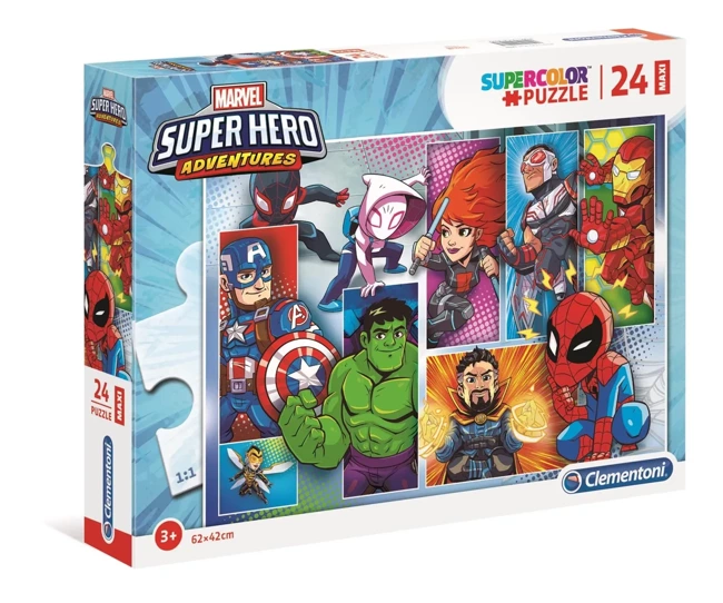 Puzzle 24 maxi super kolor Superhero 24208