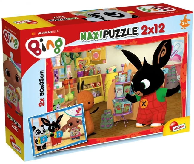 Puzzle 2w1 maxi Bing szkoła 304-81233