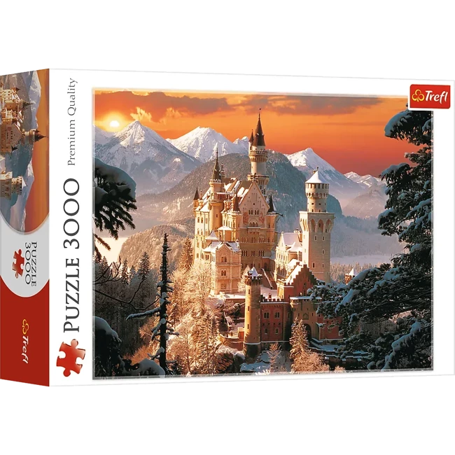 Puzzle 3000 Zimowy Zamek Neuschwanstein Niemcy 33025