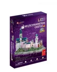 Puzzle 3D Zamek Neushwastein LED