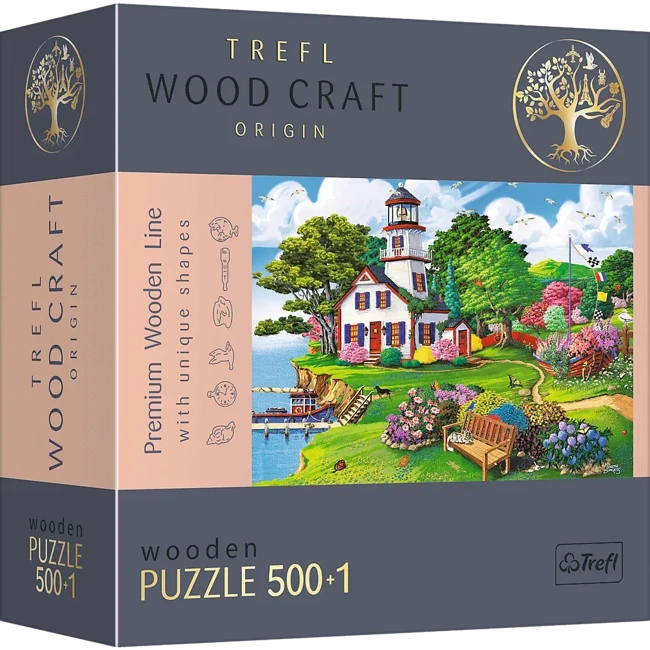 Puzzle 500+1 Drewniane Letnia przystań 20161