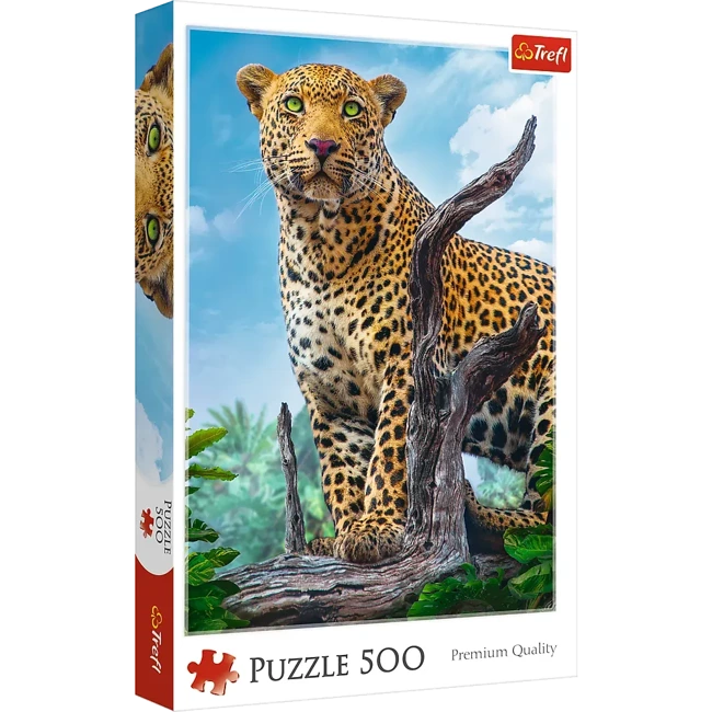 Puzzle 500 Dziki lampart 37332