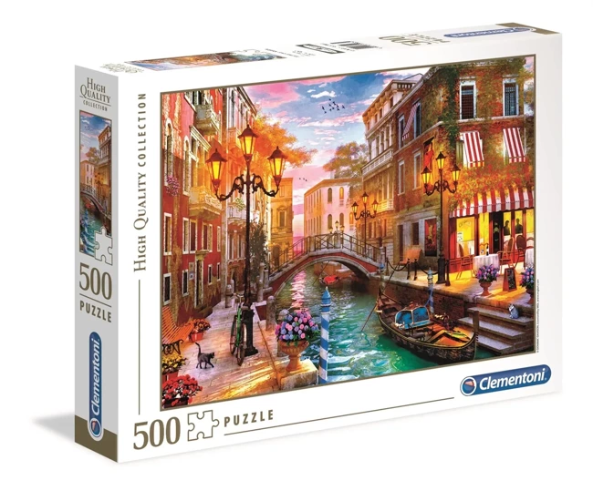 Puzzle 500 HQ Zachód słońca nad Wenecją 35063