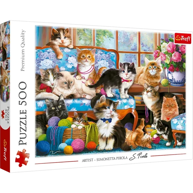 Puzzle 500 Kocia rodzina 37425