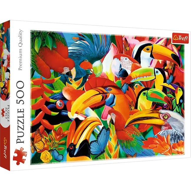 Puzzle 500 Kolorowe ptaki 37328