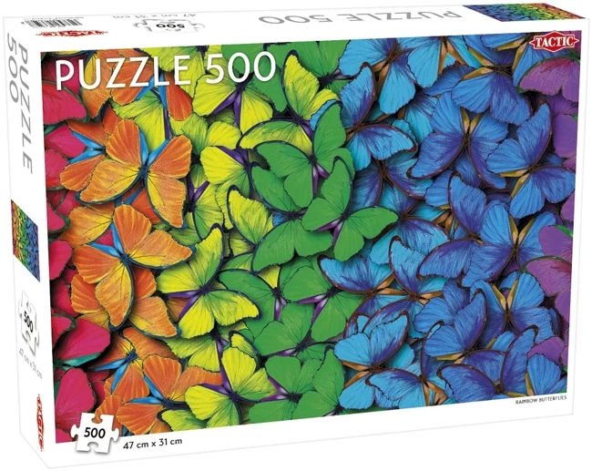 Puzzle 500 Lovers' Special Rainbow Butterflies