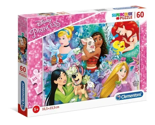 Puzzle 60 super kolor Princess 26995