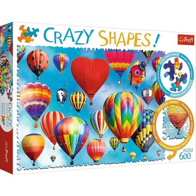 Puzzle 600 Crazy Shapes Kolorowe balony TREFL