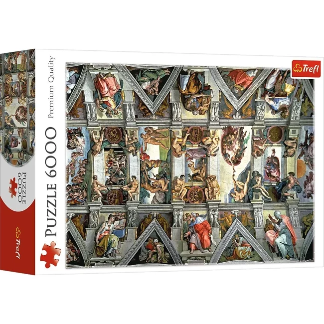 Puzzle 6000 Sklepienie kaplicy Sykstyńskiej 65000