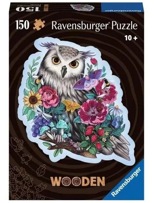 Puzzle drewniane 150 Sowa