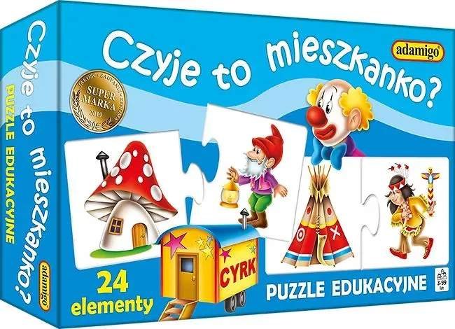 Puzzle edukacyjne - Czyje to mieszkanko?