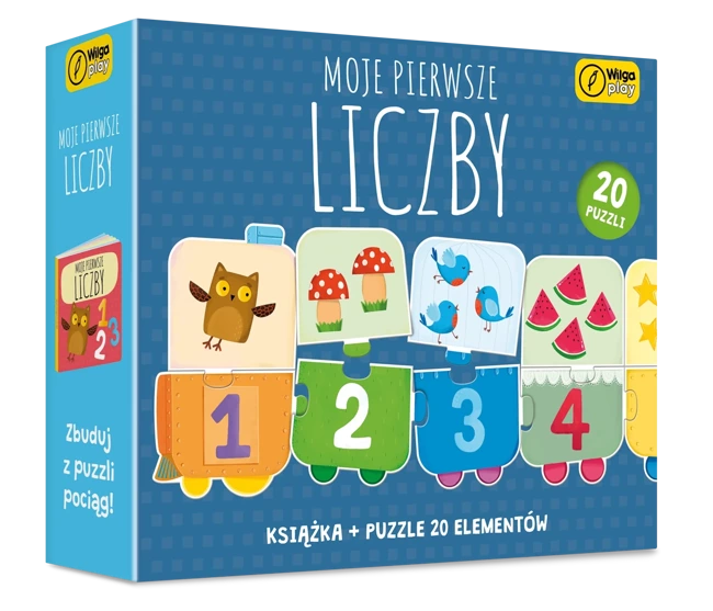 Puzzle + książka Moje pierwsze liczby 20 elementów