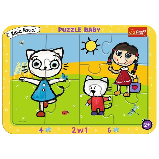 Puzzle ramkowe Baby Szczęśliwa Kicia Kocia 80023