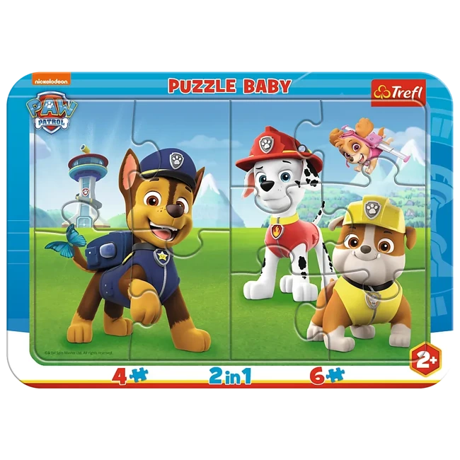 Puzzle ramkowe Baby Wesoły Psi Patrol 80022