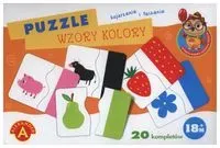 Puzzle wzory i kolory - Sówka mądra główka ALEX