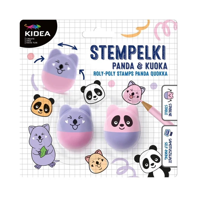 Stempelki wańka wstańka Panda Kuoka Kidea