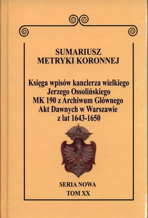 Sumariusz Metryki Koronnej Seria Nowa Mk 190