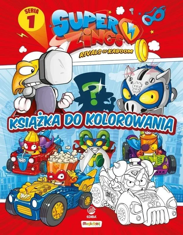 Super Zings - Książka do kolorowania + figurka