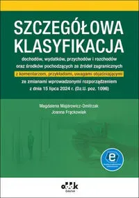 Szczegółowa klasyfikacja dochodów wydatków przychodów i rozchodów oraz środków poch. ze źródeł zag