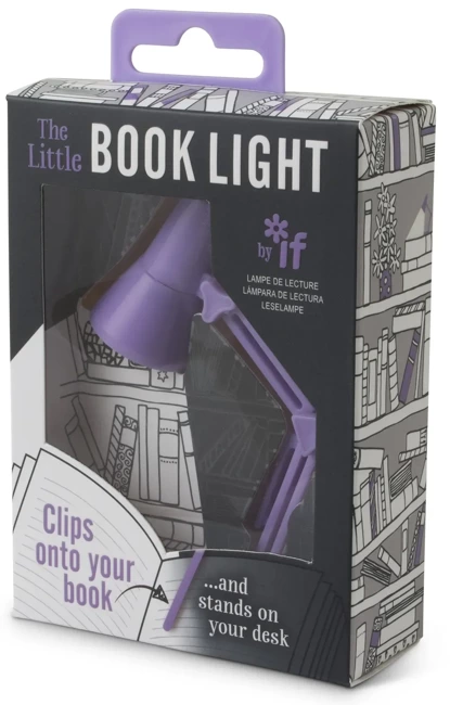 The Little Book Light Lampka do książki liliowa