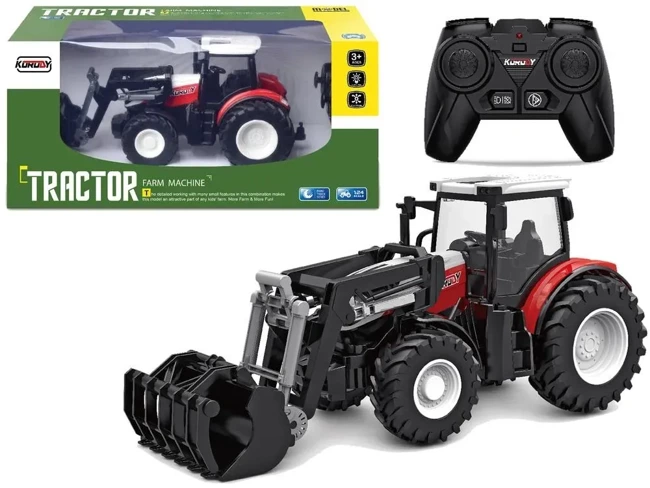 Traktor zdalnie sterowany 2,4 G czerwony