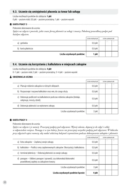 Uczę się i rozwijam arkusz monitoringu część 4 materiały do obserwacji rozwoju ucznia z niepełnosprawnością intelektualną w stopniu umiarkowanym i znacznym