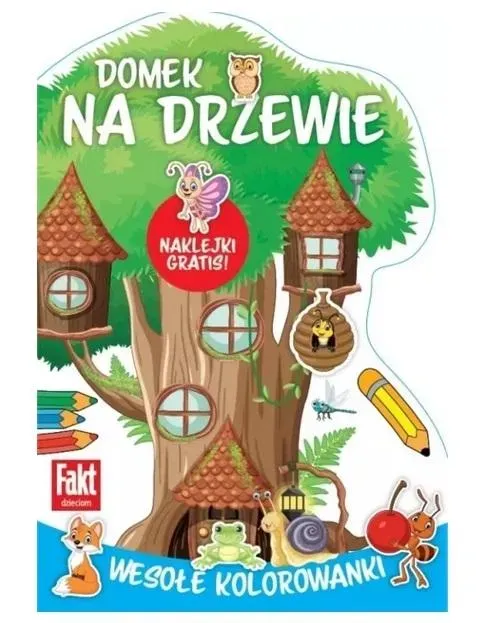 Wesołe kolorowanki. Domek na drzewie