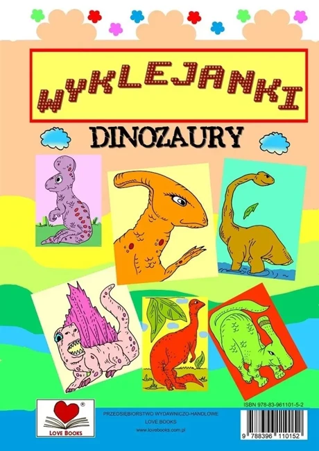 Wyklejanki. Dinozaury