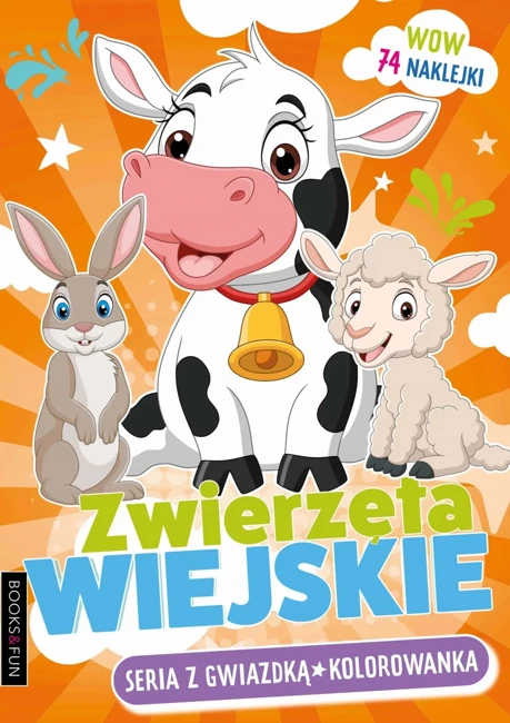 Zwierzęta Wiejskie Seria z gwiazdką Kolorowanki