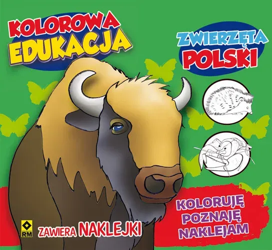 Zwierzęta polski kolorowa edukacja