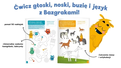 Bazgraki i gimnastyka języka. Ćwiczenia logopedyczne