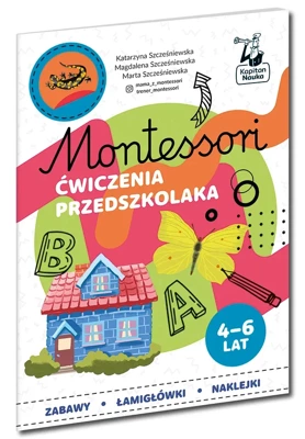 Ćwiczenia przedszkolaka 4-6 lata. Montessori. Karty sensoryczne