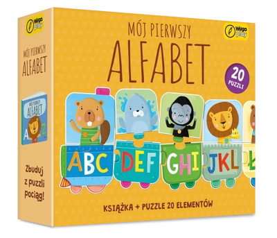 Książka i puzzle Mój pierwszy alfabet 20 elementów