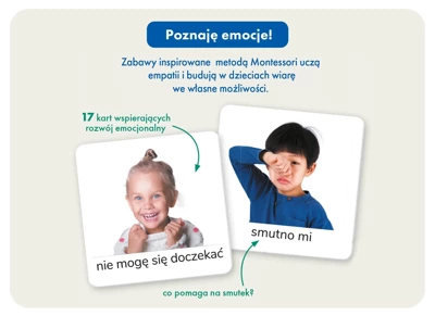 Montessori Karty obrazkowe Emocje (2-5 lat). Kapitan Nauka