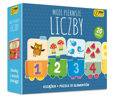 Puzzle + książka Moje pierwsze liczby 20 elementów